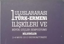 1. Uluslararası Türk-Ermeni İlişkileri ve Büyük Göçler Sempozyumu Bildiriler
